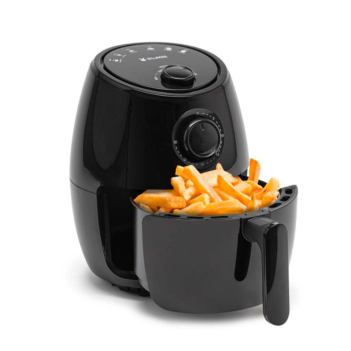 BuMill Mini Airfryer 2l voor 2 personen in kleur zwart