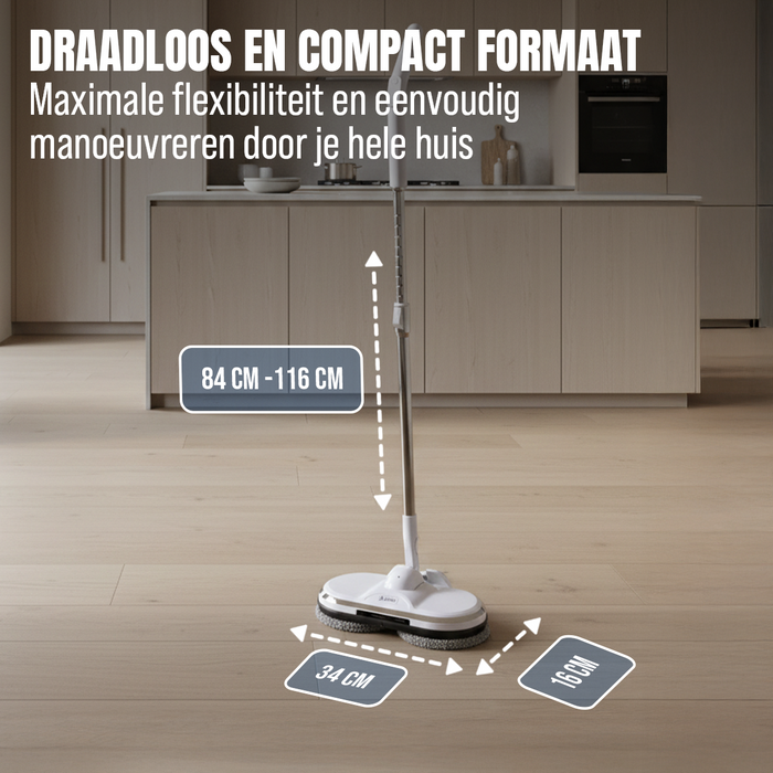 BluMill PowerMop™ – Snoerloze Spray Dweil