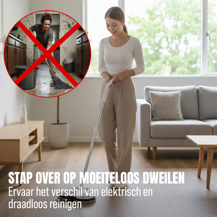 BluMill PowerMop™ – Snoerloze Spray Dweil