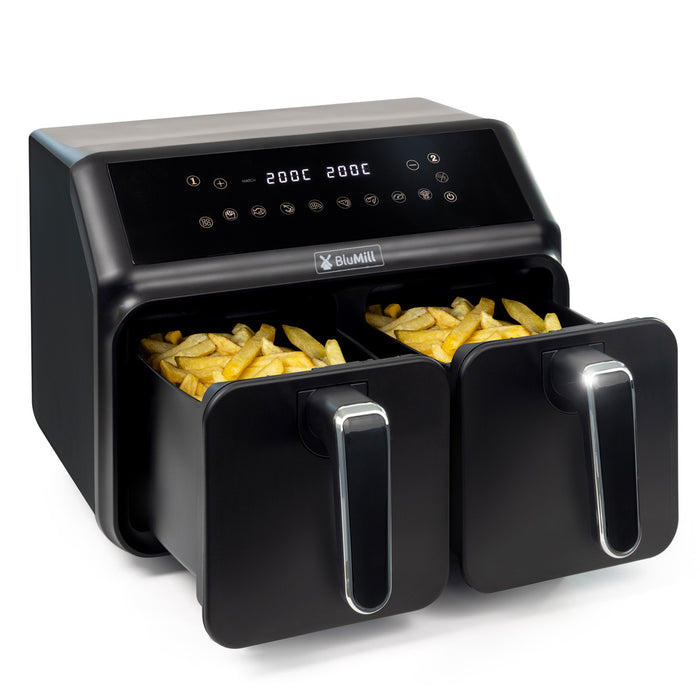 BluMill Dubbele Airfryer XXL - Met of zonder kijkvenster